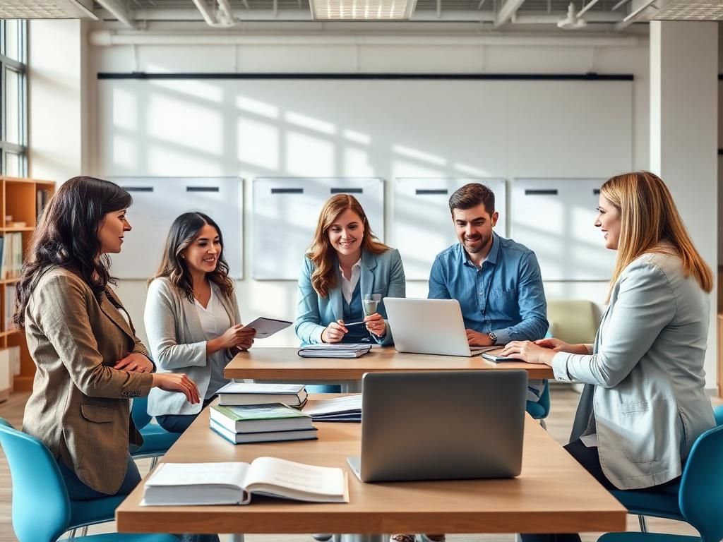 Education professionals at work